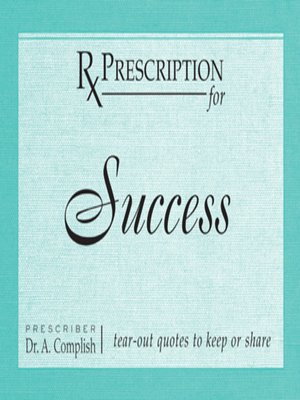 cover image of Prescription for Success